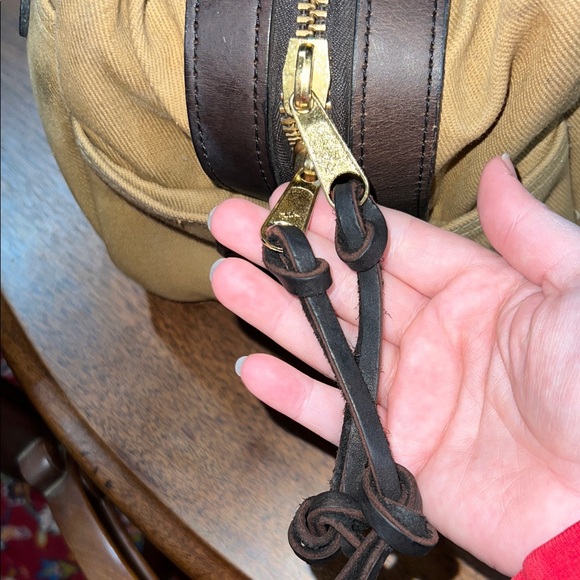 Filson Small Rugged Twill Duffel Bag in Camel Color - Picture 9 of 14